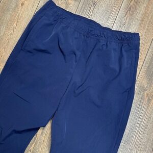 Soybu Mens Navy Blue Jogger Pants Size Large Polyester Spandex Elastic Waist